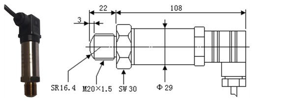 Wandler des Atmosphärendruck-10VDC ultra Hochdruck-1500MPa 0
